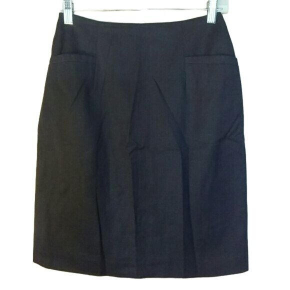 CFTC Studio Skirt Womens Juniors 5 Solid Black Mini Pockets Vintage - Picture 1 of 5